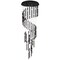Cwi Lighting Flute 54 Light LED Chandelier With Black Finish 1262P30-54-101 - alternate 1